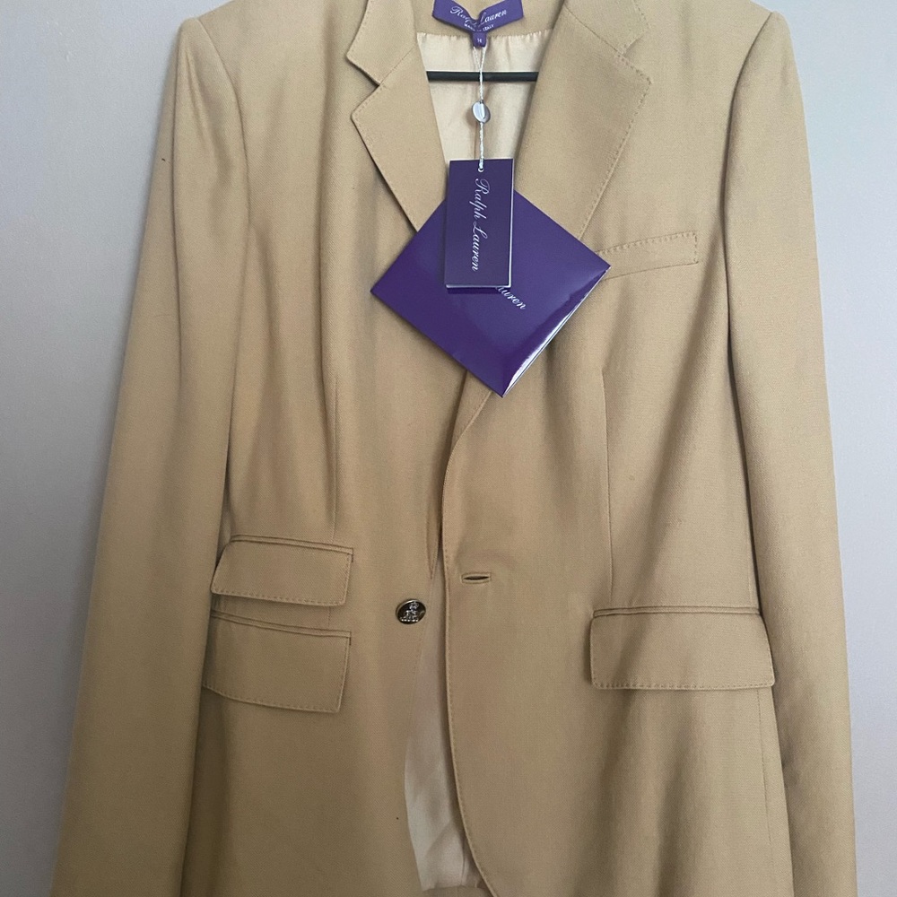 Purple Label Ralph Lauren Cashmere Blazer Size 14